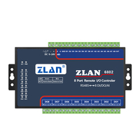 ZLAN6802 Controlador remoto IO Módulo de entrada/salida de conmutación 4-20ma 485 Analógico Ocho canales DI/DO/AI Redes de comunicación