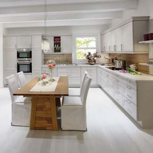 Meuble de cuisine modulaire Shaker, îlot central en bois, style européen et australien, couleur personnalisable, pieds en alliage d'aluminium - Product Image 2