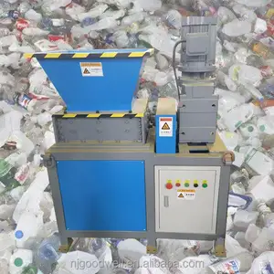 Lage Fabrieksprijs Mini Grinder Twee As Schrapen Fles Band Plastic Shredder Verpletterende Machine Voor Plastic Zakken