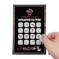 Tarjeta Rasca y Gana Personalizada a Todo Color con Descuento en Comida, para Promociones de Restaurantes, Regalos y Agradecimientos