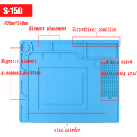 Outils de réparation mobiles S150, tapis isolant en silicone, tapis de soudage résistant à la chaleur, plateforme de soudage, tapis magnétique d'entretien