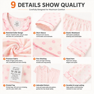 Pijamas Familiares con Certificación BSCI OEKO TEX, Ropa de Dormir de Algodón con Estampado de Lunares para Mamá, Bebés, Niñas y Niños, Conjuntos Casuales - Product Image 5