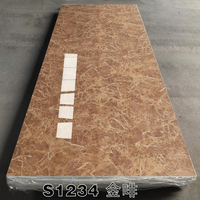Plaque de marbre UV, plaque de marbre PVC pour panneau mural, décoration de plafond, imperméable, ignifuge