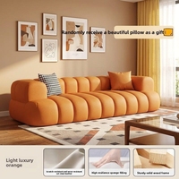 Sofá Seccional Multifuncional Moderno para Sala de Estar, Muebles de Salón, Estilo Lujoso Color Crema