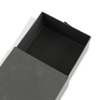 Boîte cadeau écologique personnalisée en carton de 2 mm d'épaisseur avec tiroir coulissant, gaufrage et pelliculage mat pour montres