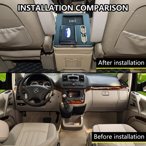 Reposabrazos para Coche Benz Viano, Consola Central con Luz Lateral, Portavasos, Carga Inalámbrica, Consola Central para Benz <span class=keywords><strong>Vito</strong></span> - Product Image 3