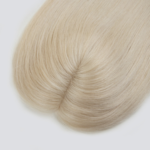 ท็อปเปอร์ผมแท้รัสเซีย 5.5*7 นิ้ว  แบบระบายอากาศได้ดี  ทำจากผ้าลูกไม้สวิส สำหรับผู้หญิงที่ผมบาง  ถักด้วยมือ  ผลิตตามสั่งจากโรงงาน - Product Image 3