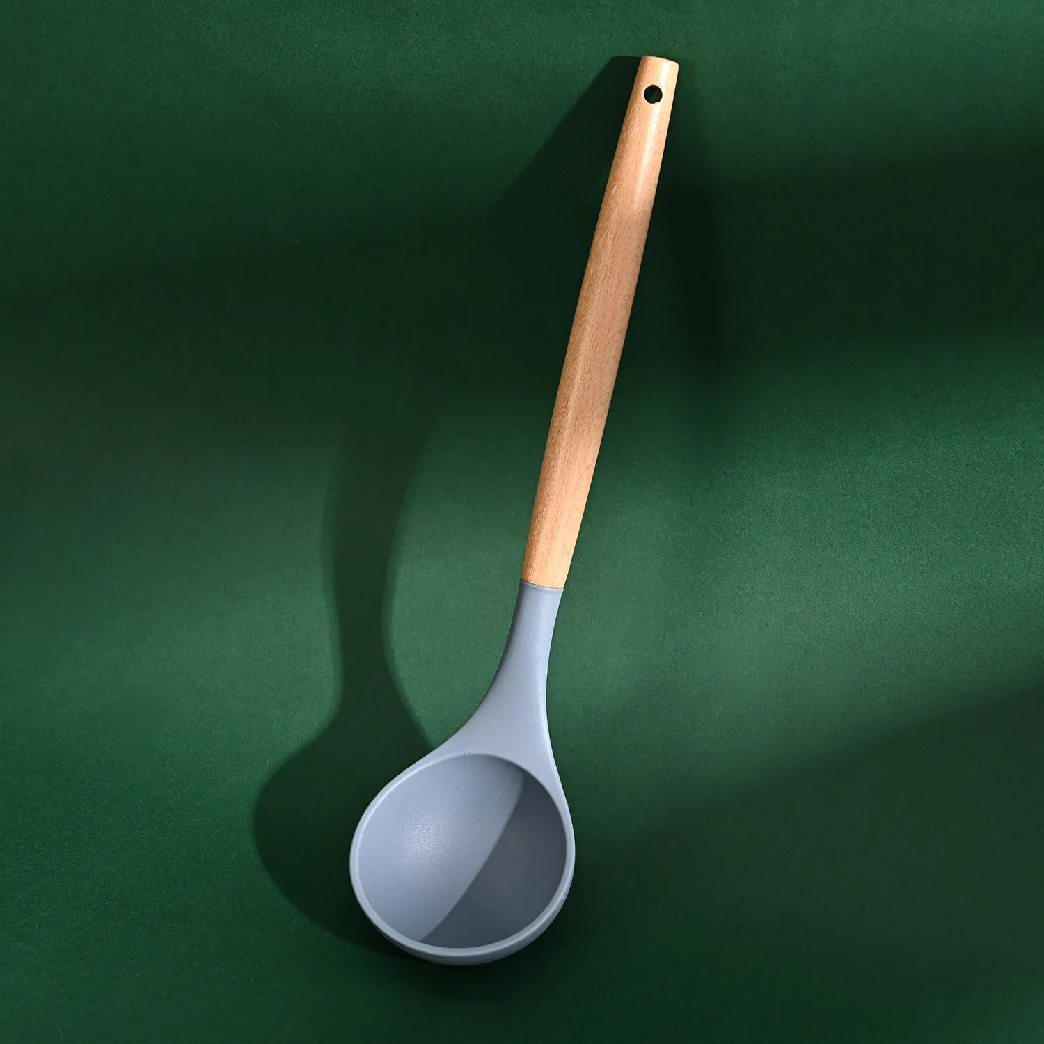 12 Uds. Accesorios de silicona para cocina, utensilios de cocina, juego de utensilios de cocina de silicona con mango de madera