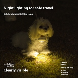 Collar luminoso para perros pequeños, cachorros, mascotas, con pantalla OLED, anillo fluorescente para caminar de noche, fácil de colgar, operado por <span class=keywords><strong>Android</strong></span> - Product Image 3