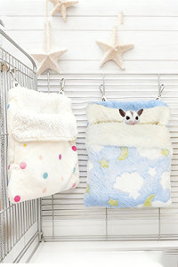 Ensemble perchoir et hamac multifonction pour perroquets avec nid en forme d'entonnoir - <span class=keywords><strong>Cabane</strong></span> suspendue chaude pour l'hiver pour perroquets, nid de sommeil en polaire épaisse - Product Image 2