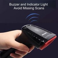 Lecteur de codes-barres 1D 2D haute vitesse USB, numérisation automatique rapide pour la gestion des stocks en supermarché et entrepôt, disponible en stock