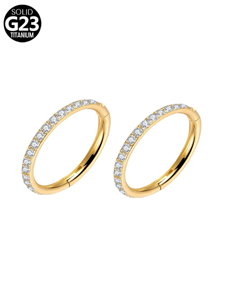 रोमांटिक जिरकॉन सेगमेंट में नाक की अंगूठी सेप्टम रिंग टाइटेनियम हूप ईयररिंग्स लड़कियों के लिए डेथ लेलिक्स बॉडी भेदी गहने - Product Image 3