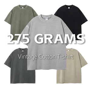 T-shirt graphique unisexe en coton épais délavé à l'acide style streetwear vintage 100% coton tricoté - Product Image 6