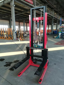 Carretilla elevadora apiladora de paletas semieléctrica de 2 toneladas y 2m de alta calidad con polipasto eléctrico - Product Image 3