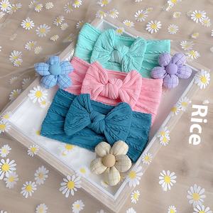 Accessoires de <span class=keywords><strong>cheveux</strong></span> à nœud en nylon pour enfants bébés large bandeau de <span class=keywords><strong>cheveux</strong></span> pour la beauté et les soins personnels conçu Europe États-Unis - Product Image 3