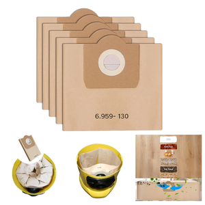 Sac de collecte en papier filtrant haute efficacité pour réduire la poussière et le pollen, 80x22cm, usage commercial extérieur, aspirateur Karchers - Product Image 2