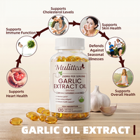 60 capsules d'extrait d'huile d'ail sans goût