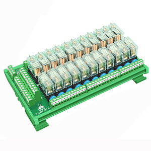 22 kênh G2R-1-E Relay Module Din Rail núi AC/DC 12V 24V kiểm soát 22 dpdt 16amp pluggable Power Relay giao diện module. - Product Image 1
