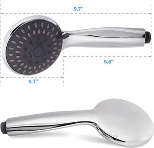 Kit de Douche Chromé Dissimulé en Plastique, Ensemble de Douche à Main 5 Fonctions, Accessoire de Bain Durable pour Hôtel, Appartement, Salle de Bain - Product Image 6