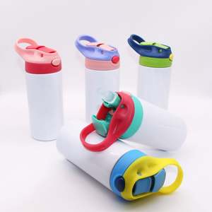 Bouteilles d'eau en acier inoxydable à double paroi avec gobelet isotherme personnalisé pour enfants avec <span class=keywords><strong>paille</strong></span> de sublimation - Product Image 1