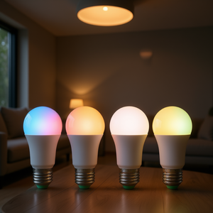 Bombillas LED Inteligentes Multicolor de 9W DB Wholesale, 800 Lúmenes, Base E26, Compatibles con Google Assistant, Certificación AC RoHS - Product Image 2