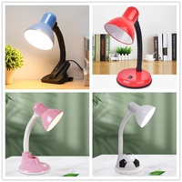 Lampe de table moderne pour étudiants, lampe de lecture à pince en métal et plastique, nouvelle conception populaire, vente chaude 2026, prise EU