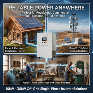 Factory Price Heavy Duty Industrial 15kw 30kw Off <b>Grid</b> Single Phase Inverter SPWM Technology Low THD for Telecommunication - Product Image 3