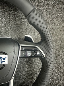 Pour Audi S RS Sline <span class=keywords><strong>logo</strong></span> S3 Q3 Q5 Q7 Q8 RSQ3 RSQ5 RSQ7 RSQ8 personnalisé tout alcantara volant nu couture multicolore personnalisée - Product Image 3