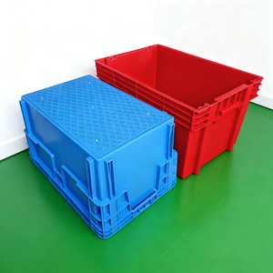 <b>Plastic</b> <b>Storage</b> <b>Bin</b> Rectangle Stackable Turnover Box Industrial Logistics Warehouse Workshop Organizer - Product Image 2