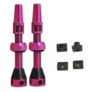 Haute qualité 80mm Tubeless vélo Presta Valve rose accessoires de vélo en alliage d'aluminium - Product Image 1