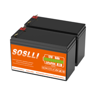 Baterai LiFePO4 12V 7Ah 8Ah 12Ah 20Ah untuk Sensor IoT, Data Logger, Pemantauan Jarak Jauh, Stasiun Cuaca Surya, Unit Sistem Telemetri