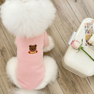 Autunno inverno nuovi vestiti in pile per cani orsacchiotto Bichon barboncino piccolo cane pile tedesco vestito a due gambe - Product Image 1