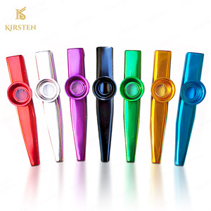 Đồ chơi nhạc cụ cho trẻ em: Sáo, nhạc cụ hơi, dụng cụ âm nhạc nhỏ, kazoo kim loại nhiều màu kèm dây đeo - Product Image 4