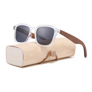 2024 marcos cuadrados de madera Unisex gafas de sol moda clásica hecha a mano fábrica gafas de sol de lujo gafas de sol hombres - Product Image 3