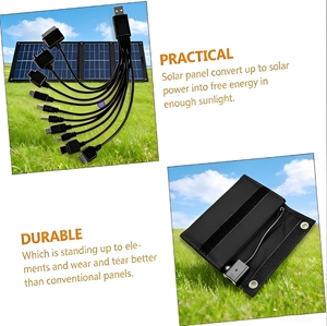 Alecter APH-FB152 Nouveau Chargeur Solaire Pliable Amélioré, Efficacité 22-23%, Léger et Portable, Panneau 70x18.5cm pour Recharger les Téléphones - Product Image 4