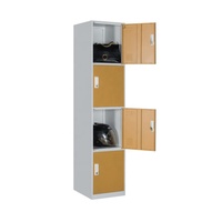 Armoire de rangement modulaire en acier à 4 niveaux, grande capacité, design moderne, verrouillable, pour maison, bureau, salle de sport, école - Hengli