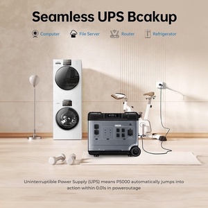 Sử dụng nhà khẩn cấp điện năng lượng mặt trời Máy phát điện ngoài trời tấm pin mặt trời ngân hàng điện <span class=keywords><strong>Lithium</strong></span> ion 2000W 4000W 5120wh Trạm điện cầm tay - Product Image 5