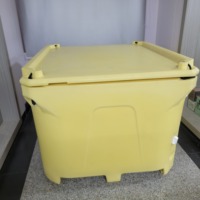 Conteneur à poisson en plastique rotomoulé, bacs isothermes pour poissons, grand conteneur à poisson
