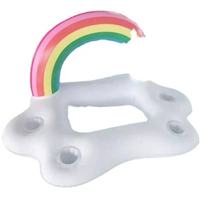 Bouée gonflable en forme de donut 120 cm en PVC écologique pour adultes, équipement de piscine, hôtel, parc de jeux - Product Image 5