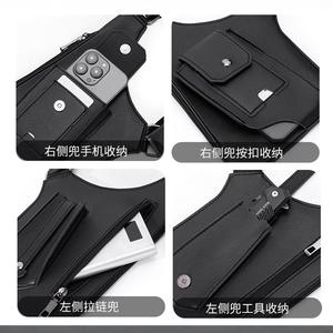 กระเป๋าหนังสะพายข้างยุคกลางสำหรับผู้ชาย, กระเป๋าหนังกันขโมยกระเป๋าใส่โทรศัพท์สไตล์รถจักรยานยนต์ชุดคอสเพลย์โจรสลัดสำหรับผู้ชาย - Product Image 2