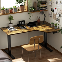 Bureau debout ergonomique moderne de haute qualité, convertible, extensible et réglable, avec moteur unique, structure métallique pour bureau