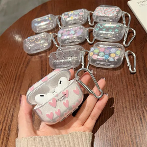 Coque de protection rose en forme de cœur pour écouteurs sans fil Apple <span class=keywords><strong>AirPods</strong></span> 1ère et 2ème génération, étui de protection pour <span class=keywords><strong>Airpods</strong></span> 3 2 1 Pro 2 et boîtier de charge - Product Image 3