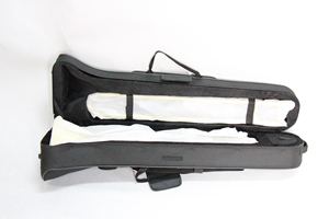 Étui de <span class=keywords><strong>trombone</strong></span> Focustyle en gros, pas cher, haute qualité pour étudiants et débutants, <span class=keywords><strong>trombone</strong></span> en laiton laqué or, tonalité Si bémol - Product Image 6