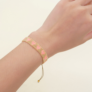 Bracelets en perles de rocaille à motif cœur bohème Resoul, bracelet manchette tressé avec lettre d'<span class=keywords><strong>amour</strong></span>, fait main, réglable, cadeau de Saint-Valentin, bijoux pour femme - Product Image 4