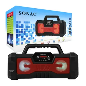 마이크가있는 SONAC TG-2303BT 스피커 휴대용 휴대용 스피커