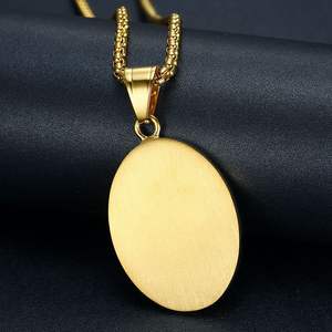 Vente en gros 18k Plaqué Or Acier Inoxydable Diamant Vierge <span class=keywords><strong>Marie</strong></span> Pendentif Collier Boîte Chaîne Religieux pour Anniversaires Chrétiens - Product Image 4