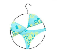 14 "Lady Chrome Silver Cintre Bikini Cintre Rond Affichage Fil Métallique Maillots De Bain Cintres