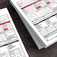 Carnet de formulaires autocopiants NCR 2 plis personnalisé pour service de remorquage, 200 jeux, pour factures de réparation automobile, ordres de travail, reçus et inspection de véhicule