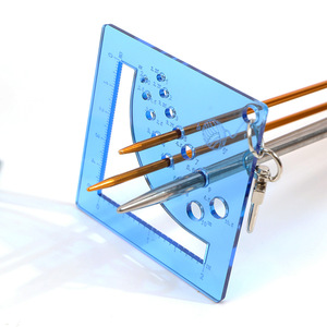 Regla Medidora <span class=keywords><strong>de</strong></span> Agujas <span class=keywords><strong>de</strong></span> Tejer Portátil Cuadrada <span class=keywords><strong>de</strong></span> Plástico <span class=keywords><strong>de</strong></span> 3 Colores para Medir Agujas <span class=keywords><strong>de</strong></span> Tejer/Ganchillo - Product Image 1