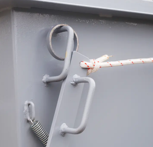 Контейнер-бункер для отходов с самосвальным дном и приводом (мотор-редуктор), приставка для вилочного погрузчика, для промышленного лома и сыпучих отходов - Product Image 3